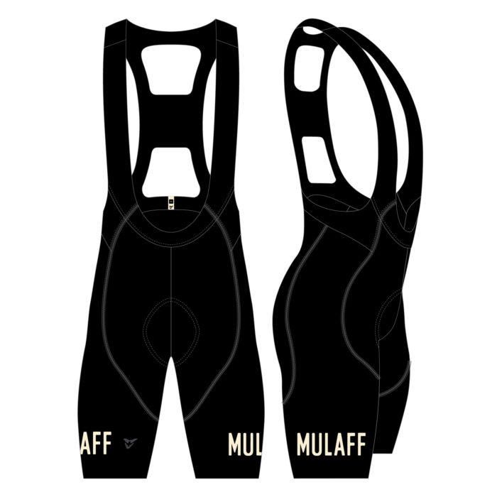 MULAFF WOMEN BIB SHORT, BLACK-CREAM – Image 2