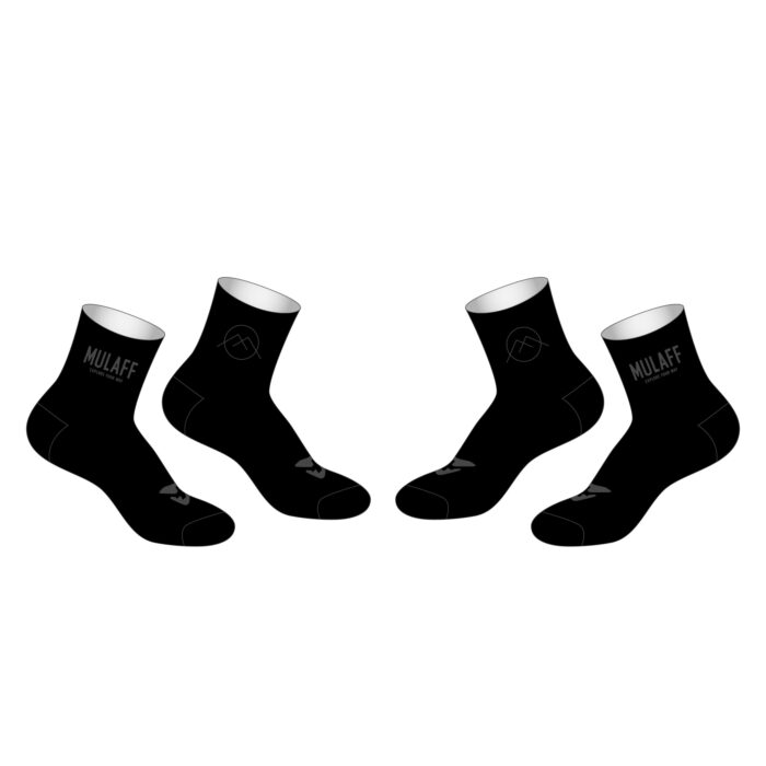 MULAFF SOCKS, SLATE NOIR, SHORT & LONG