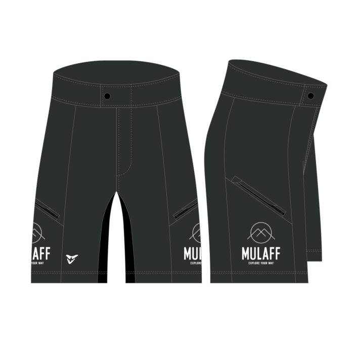 MULAFF KIDS OFFROAD SHORT, CARBON GLIDE