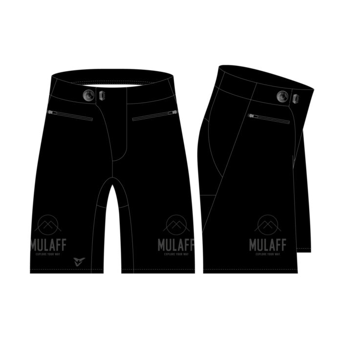 MULAFF WOMEN PIONEER SHORT, BLACK PHANTOM